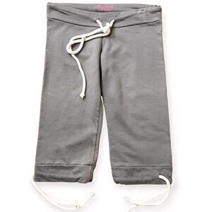 Moshi by Lauren Moshi NEW Cropped Fashionista‎ Graphic Sweatpants Women's Medium